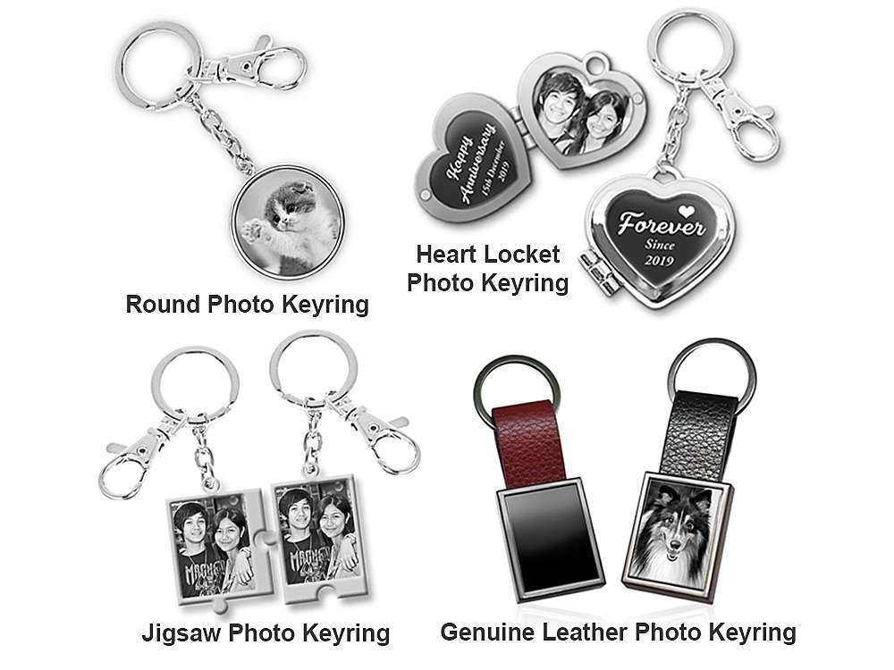 Photo Engraved Keyrings